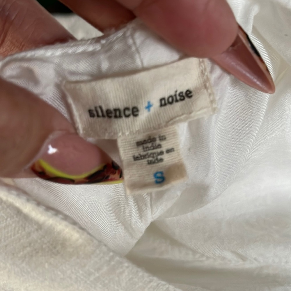 Silence & noise off white ruffle summer day dress - Picture 13 of 14